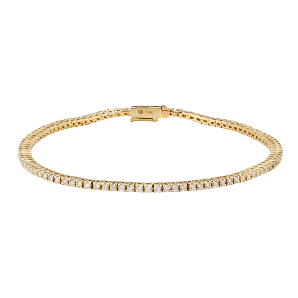 Mejuri diamond tennis bracelet.
