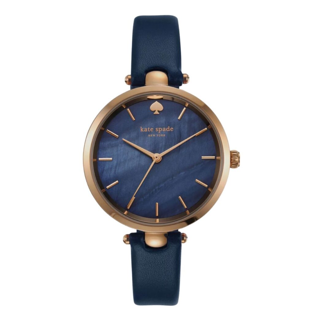 Kate Spade blue dial watch.